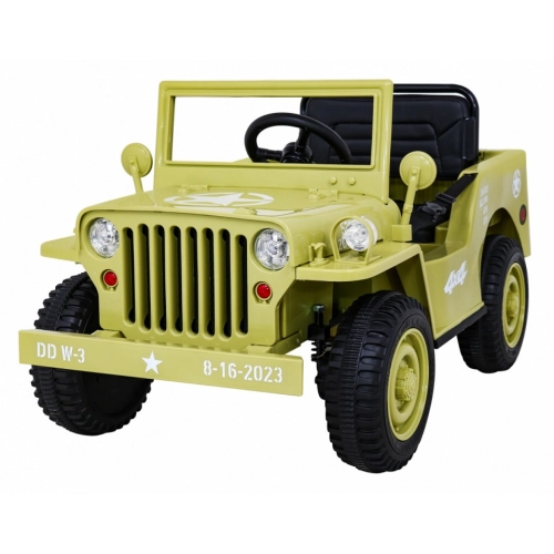 Auto Jeep Wojskowy Retro Beżowy JH-103
